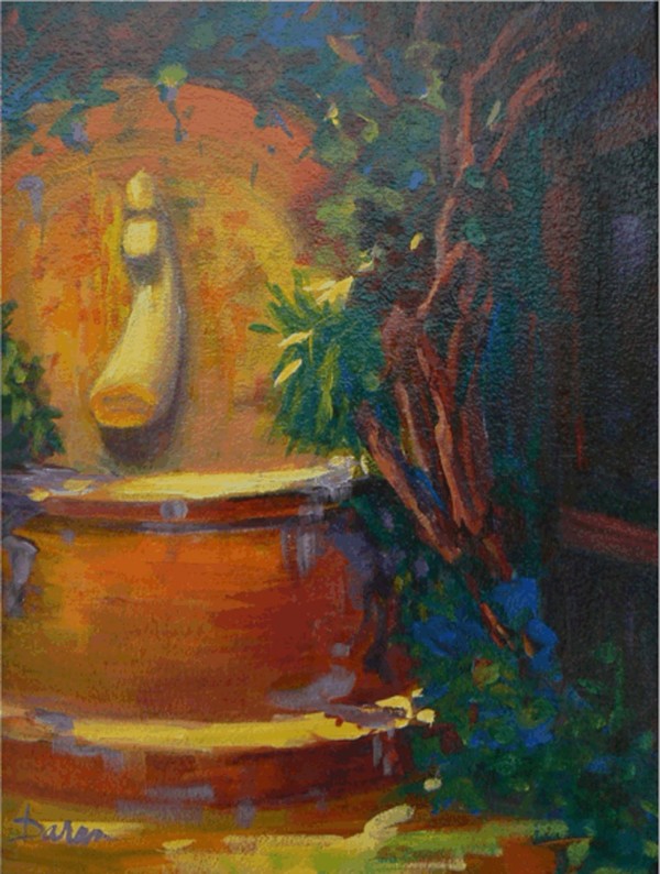 Deserted Fountain - San Miguel by Cyndy Baran