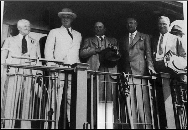 President FDR Arrives in Hot Springs June, 1936
