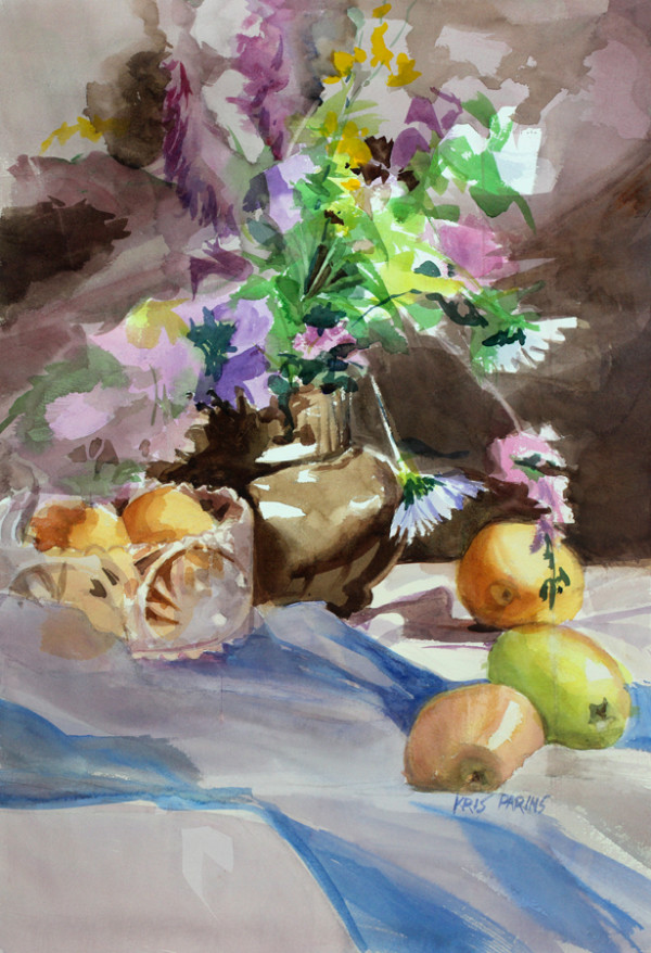 Flowers and Fruit by Kris Parins