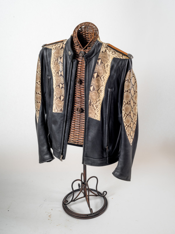 Leather & Snake Jacket by Rigsby Frederick