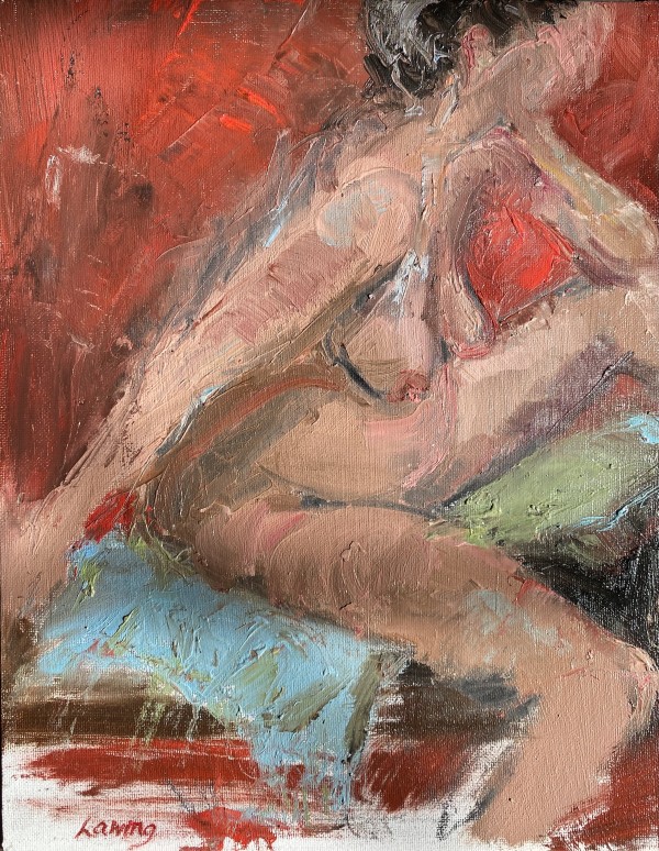 Nude On Red by Julia Chandler Lawing