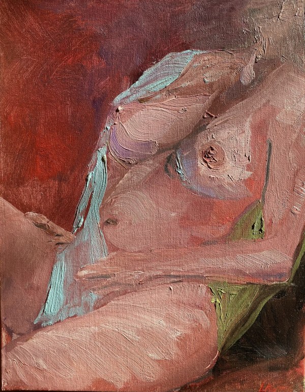 Blue Scarf by Julia Chandler Lawing, Image 3.