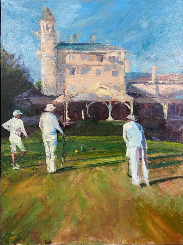 Croquet At The Club II by Julia Chandler Lawing