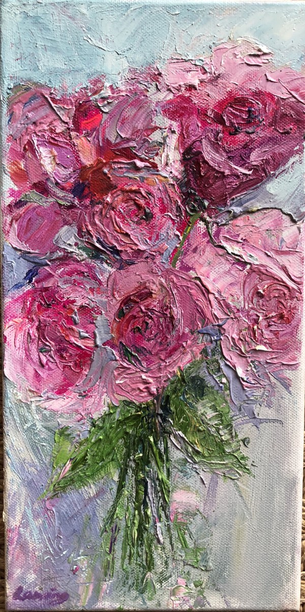 Pink roses by Julia Chandler Lawing