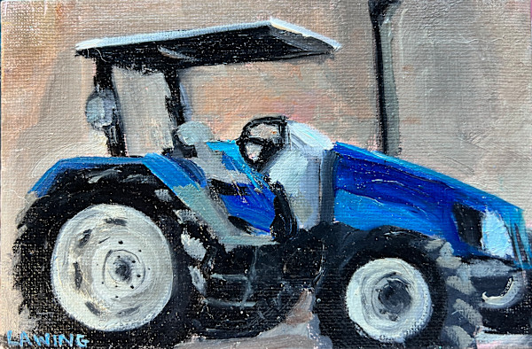 Blue Tractor by Julia Chandler Lawing