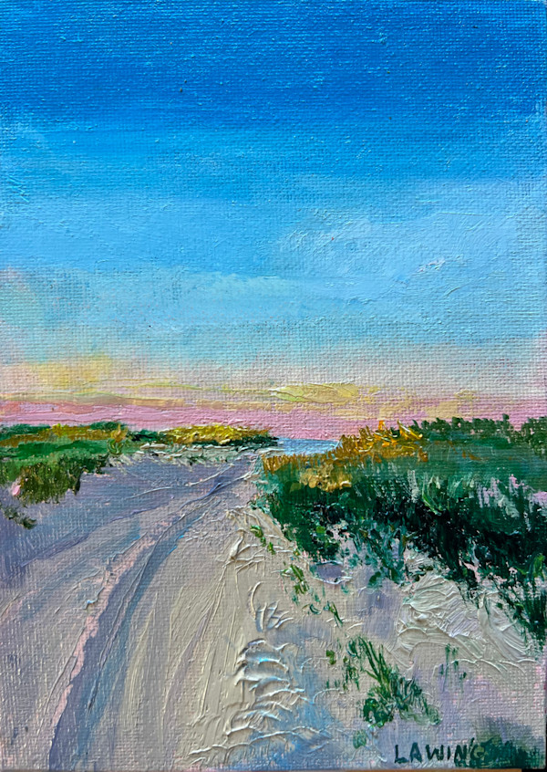 Beach Path, Block Island by Julia Chandler Lawing