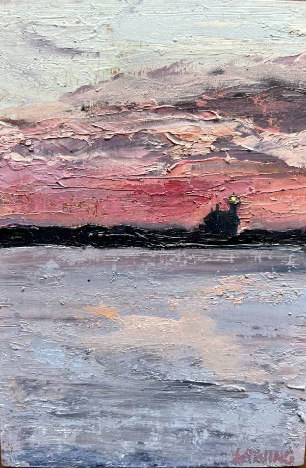 North Light, Pink Sunset by Julia Chandler Lawing