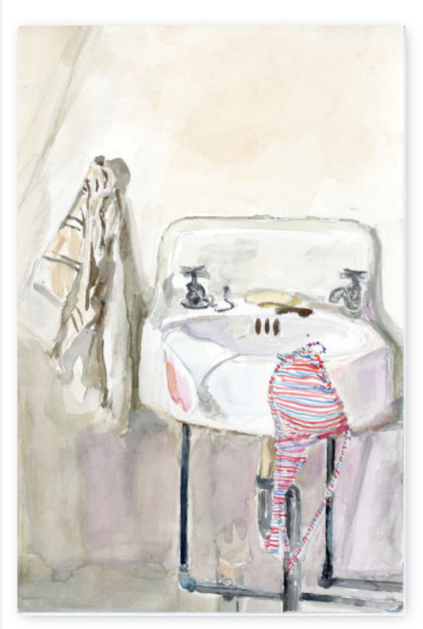 American Girl sink print by Julia Chandler Lawing