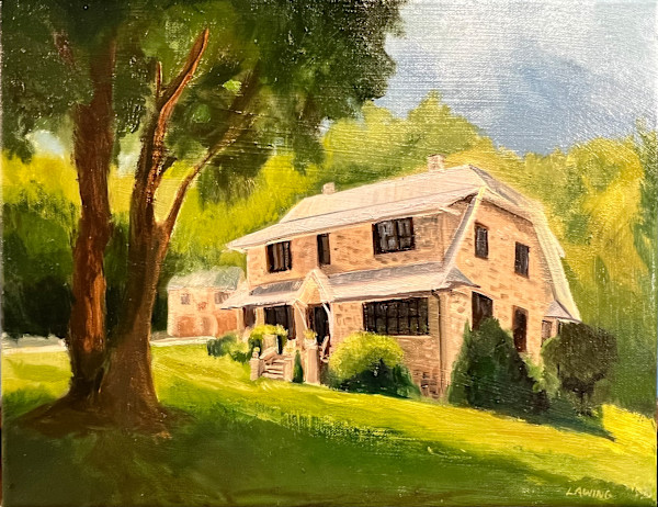 Old Turnpike Stone Cottage II by Julia Chandler Lawing