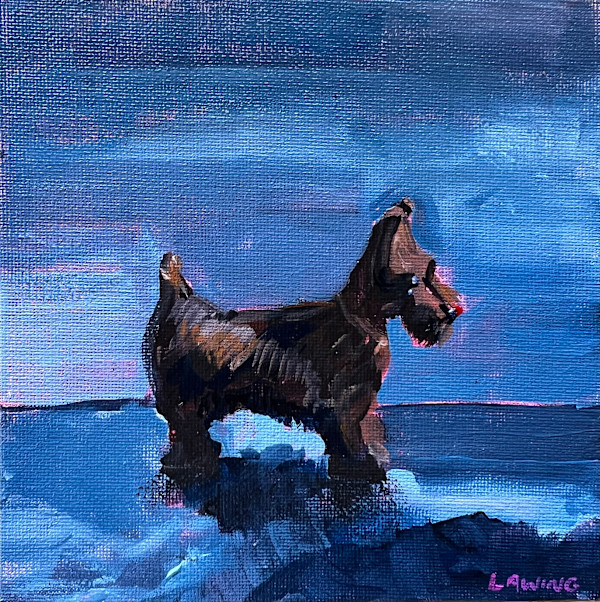 Chalkware Scottie by Julia Chandler Lawing, Image 1.