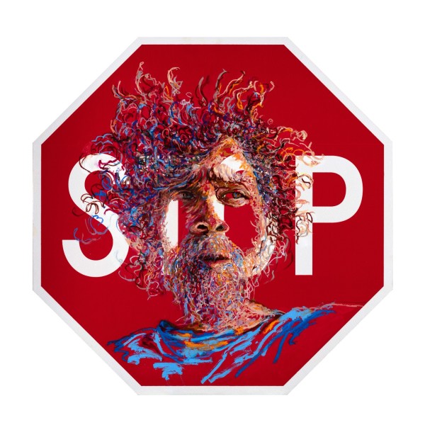 Red Stop Sign by Vered Shamir Pasternak