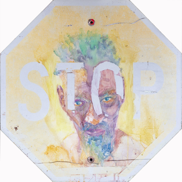 Stop Homelessness/Yellow sign by Vered Shamir Pasternak