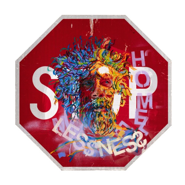 Red Stop Sign 1 by Vered Shamir Pasternak