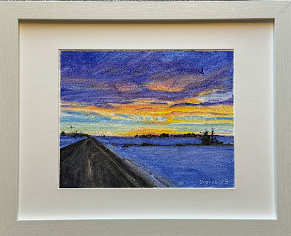 Snowy Blue Drive by Daphne Cote