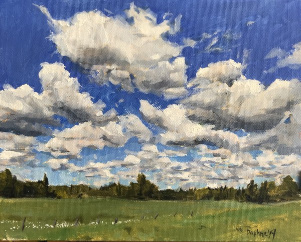 Crowd of Clouds Running By by Daphne Cote