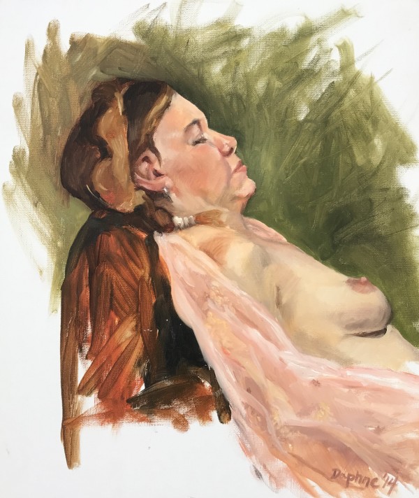 Resting -Portrait Sketch by Daphne Cote