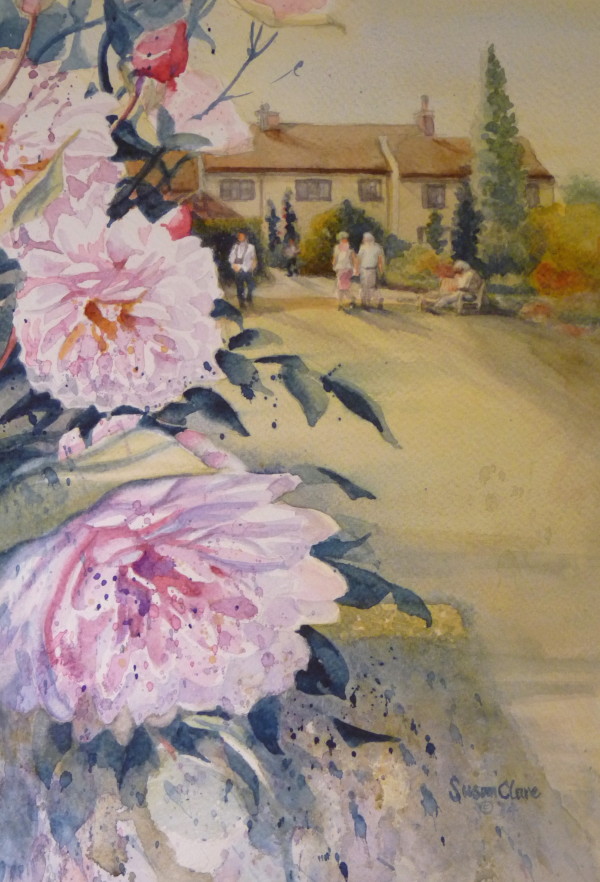 Farmhouse from the Rose Garden (Hyde Hall) by Susan Clare