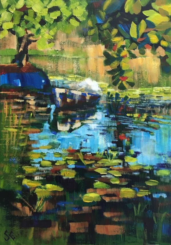 Canoes at Sista Lou's by Susan Clare