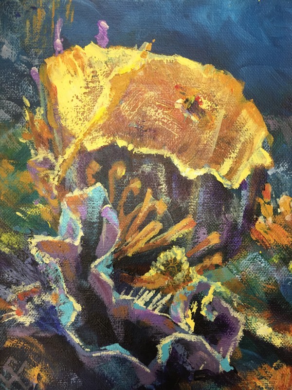 Purple Vase Sponges by Susan Clare