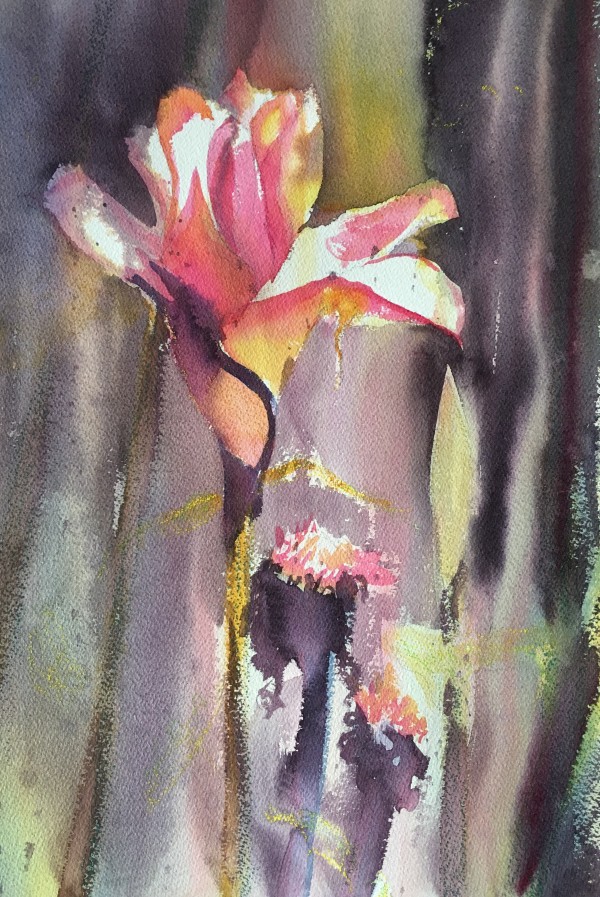 Moody Pink Torches by Susan Clare