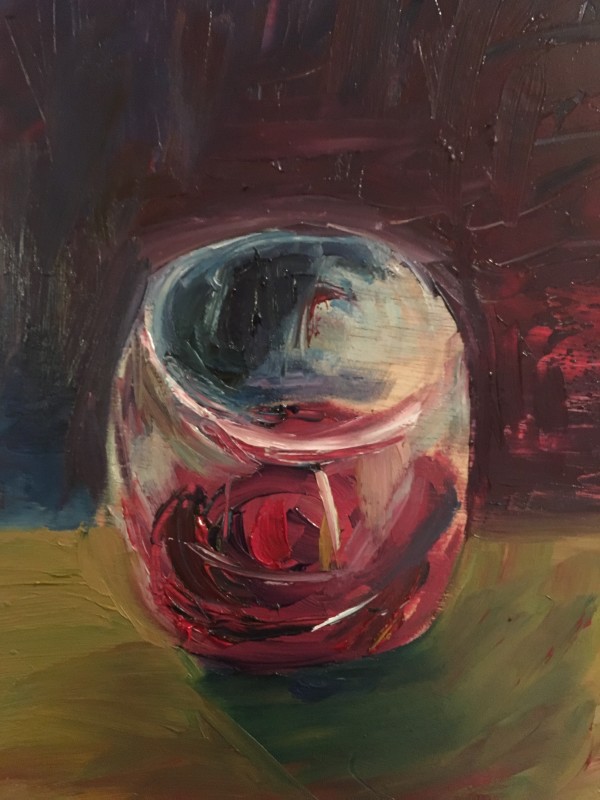 Wine Glass by Renée  Ortiz