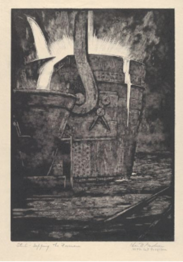 Steel, Tapping the furnace by Charles Reed Gardner