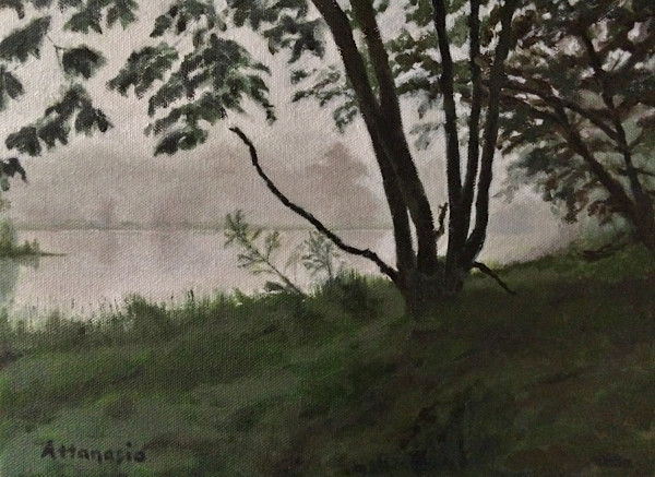 Bear Mountain Pond by John Attanasio Fine Art Studio