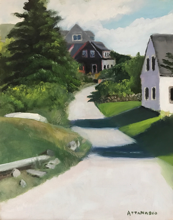 Main Street Monhegan by John Attanasio Fine Art Studio, Image 1.