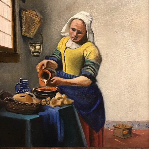 The Milkmaid (after Vermeer) by John Attanasio Fine Art Studio, Image 1.