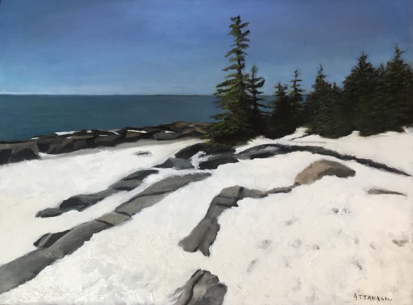 Schoodic Winter by John Attanasio Fine Art Studio