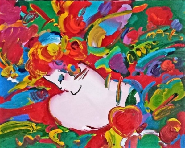 Flower Blossom Lady by Peter  Max