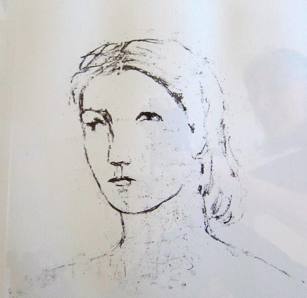 Untitled - Girls Head by Henry Moore