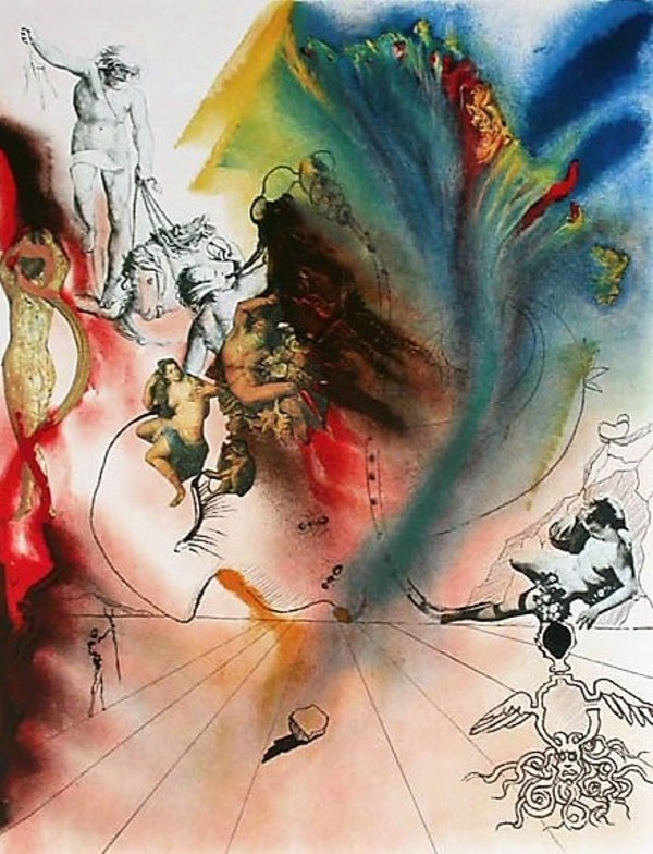 Four Dreams of Paradise by Salvador  Dali