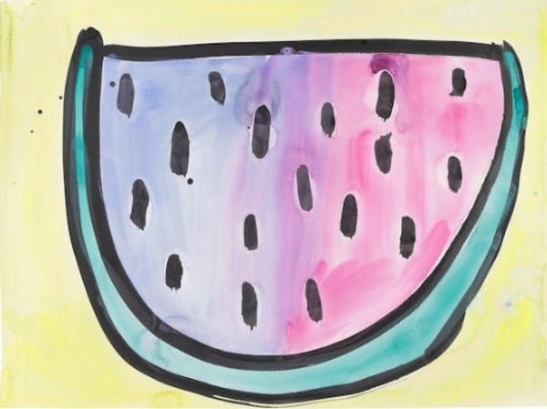 Untitled, 2017  (Water Melon) by Katherine Bernhardt