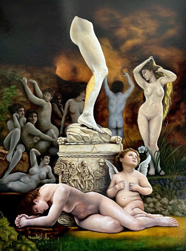 Twice Upon A Time (Homage to W.A.Bouguereau) by Terri Maxfield Lipp