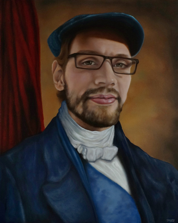 The New Hat Man (Portrait of Dominic) by Terri Maxfield Lipp