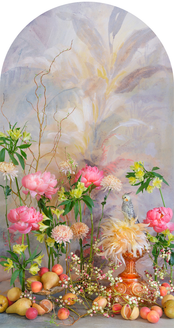 Pearl Cockatiel with Apricots Nesting by JP Terlizzi, Image 1.