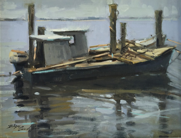 Oyster Boats by Katie Dobson Cundiff