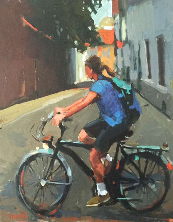 Bicyclist 5 by Katie Dobson Cundiff