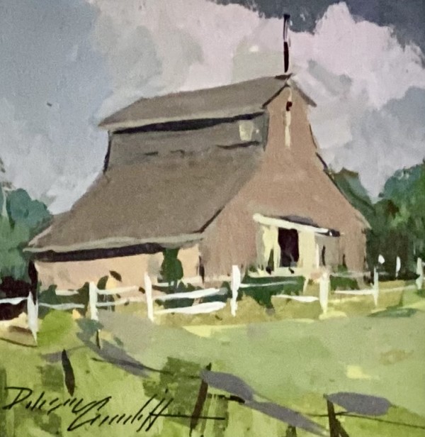 Barn on Hill by Katie Dobson Cundiff