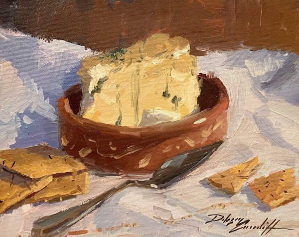 Blue Cheese and Crackers by Katie Dobson Cundiff