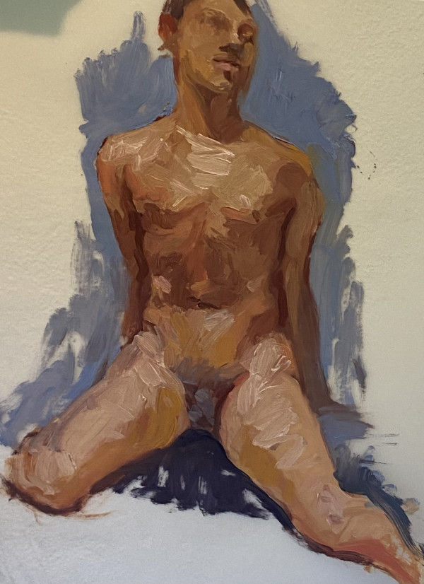 Male Nude After Sargent by Katie Dobson Cundiff