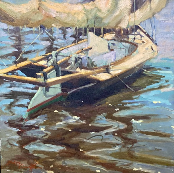 Sailboat Reflections by Katie Dobson Cundiff