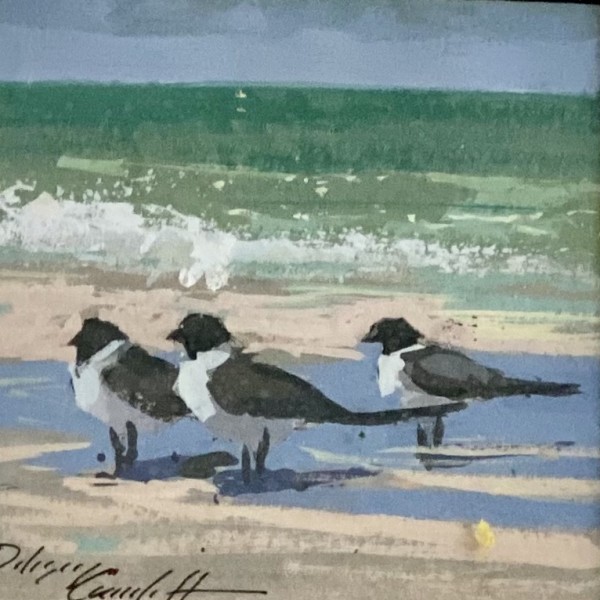 Three Sandpipers by Katie Dobson Cundiff
