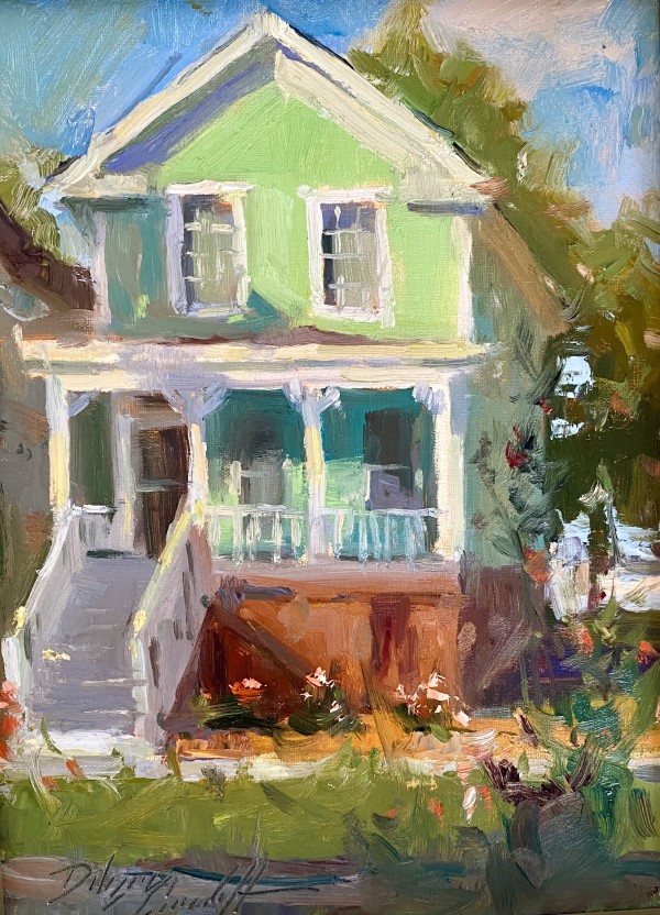 Turqouise Cottage by Katie Dobson Cundiff