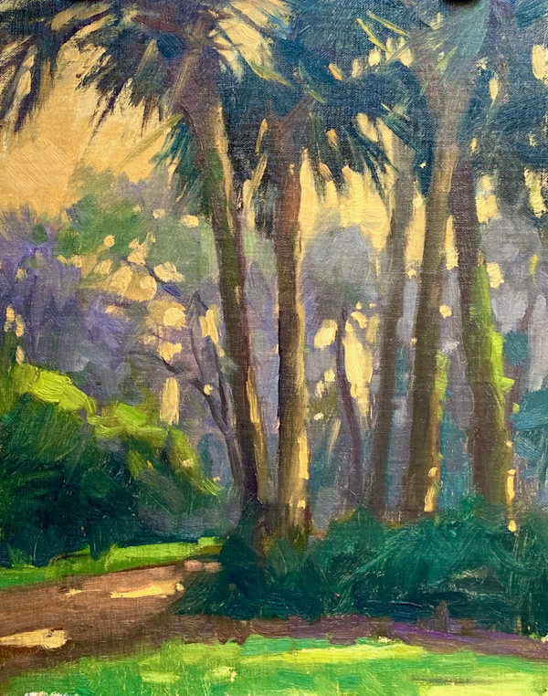 Bok Tower Palms by Katie Dobson Cundiff