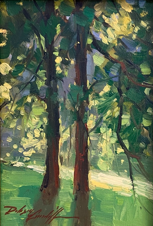 Backlit Trees by Katie Dobson Cundiff
