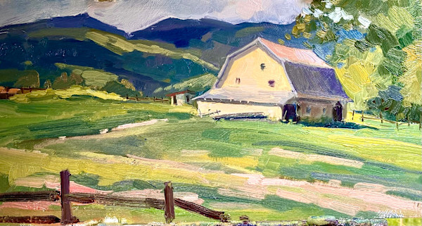 Barn off Clark's Creek Road by Katie Dobson Cundiff