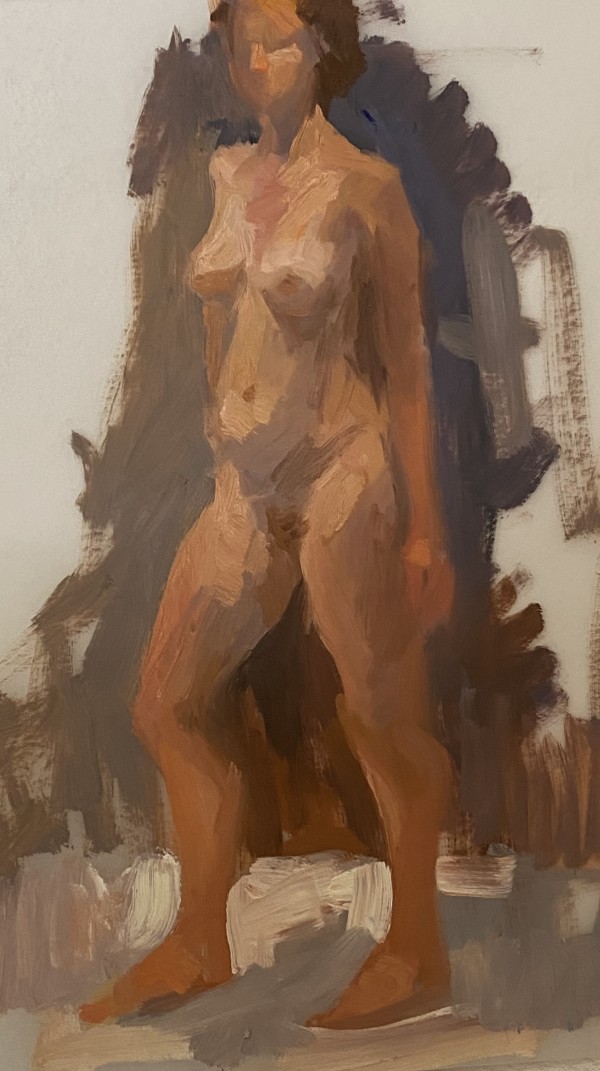 Standing Female Nude by Katie Dobson Cundiff