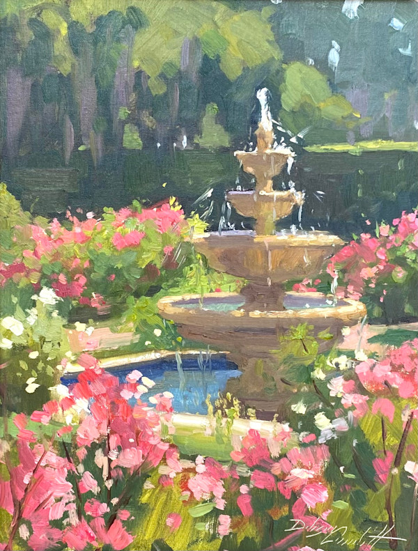 Fountain in a Sea of Roses by Katie Dobson Cundiff, Image 1.